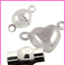 Chiusura Magnetica 16x10 Mm Per Laccio 5 Mm - Placcatura Argento Fino Anticato X1 - Perles & Co - Foto 3