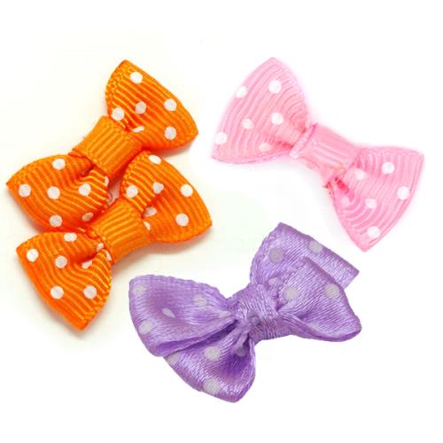 Fiocchetti in raso a pois