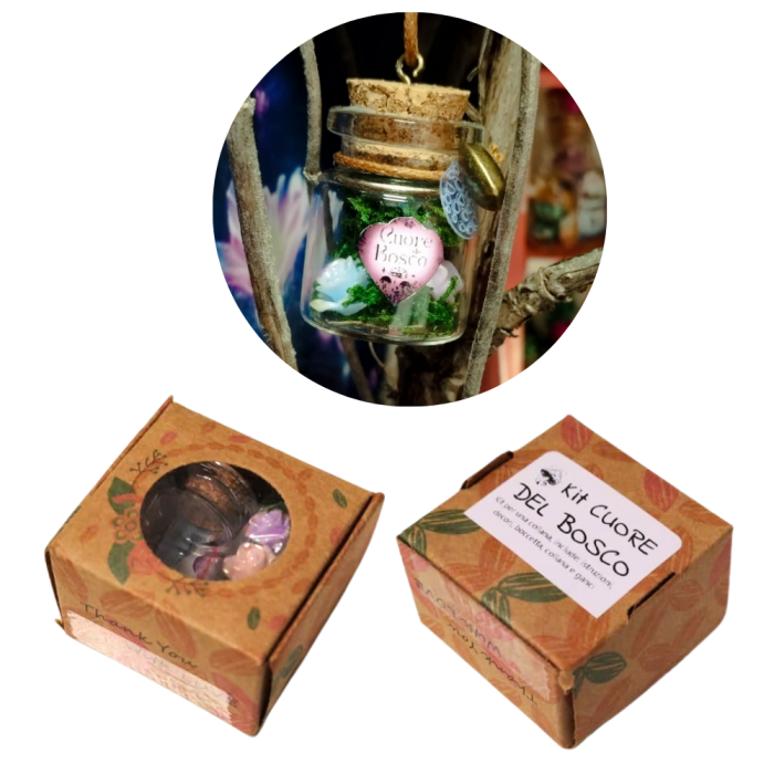 Kit DIY Collana Cuore del Bosco - Crea il tuo Gioiello Fatato