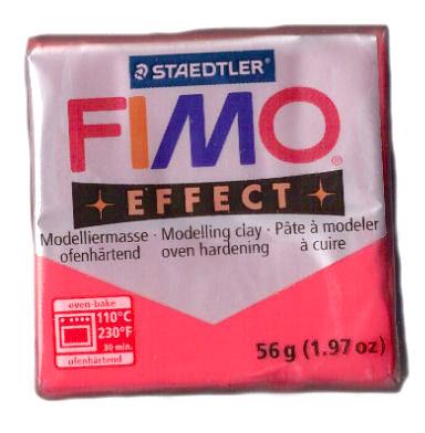 Fimo soft n. 204 - ROSSO TRASPARENTE