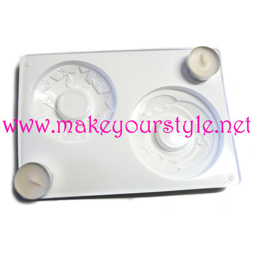 Stampo per colate - Portacandele - Mod. 1 + 2 lumini inclusi!!