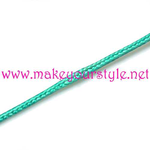 10 metri cordino cerato in poliestere 1mm - Colore: PETROLIO