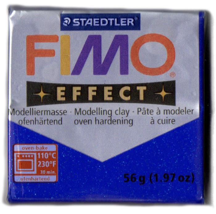 Fimo soft n. 302 - BLU GLITTER