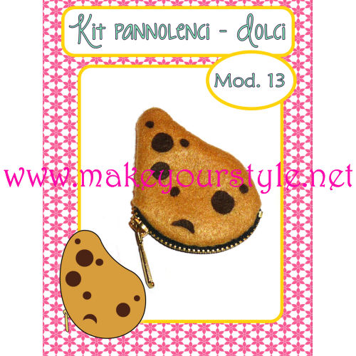Kit portamonete in pannolenci - Mod. 13 Gocciola