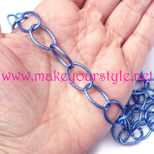 1 metro Catena colorata - mod. 2 - colore: BLUETTE