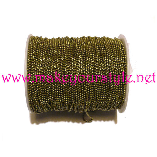 1 metro catena a pallini 1,5mm - Bronzo