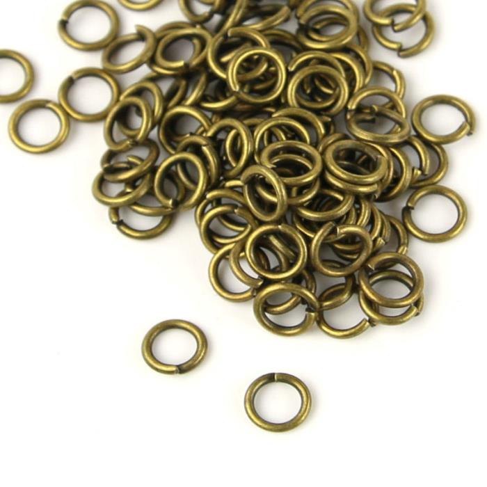 100 Anellini bronzo - 4mm