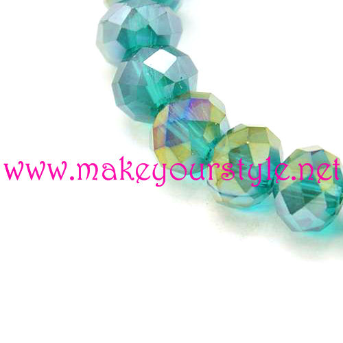 10 perle ovali - Mod.2 - colore: ACQUAMARINA