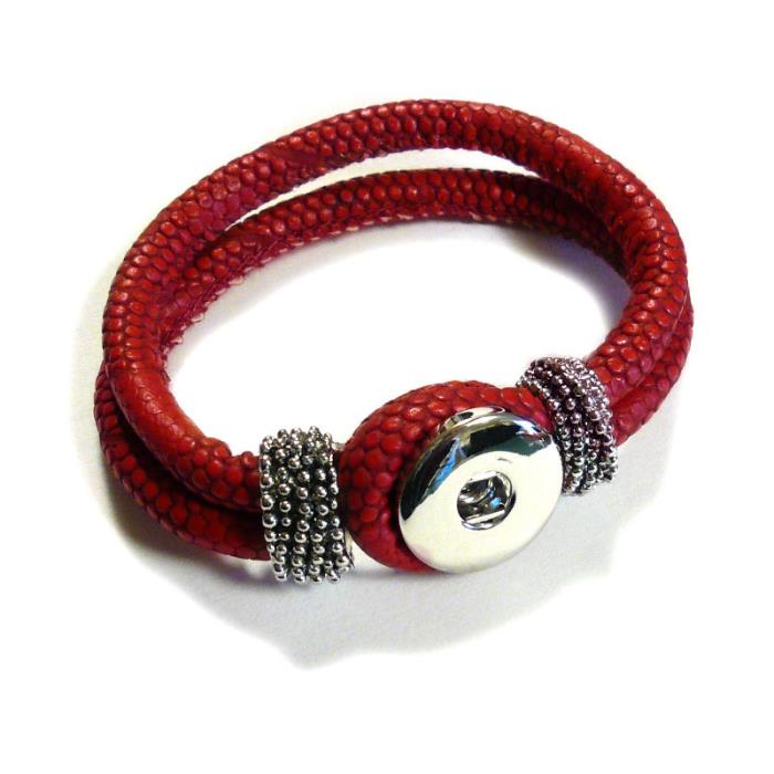 Base bracciale in un click - Mod. 01 - Colore: Rosso