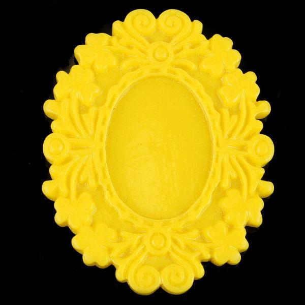 Base per cammeo ovale colore: GIALLO