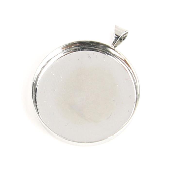 Charm Bezel - Cerchio pieno- Colore: Argento