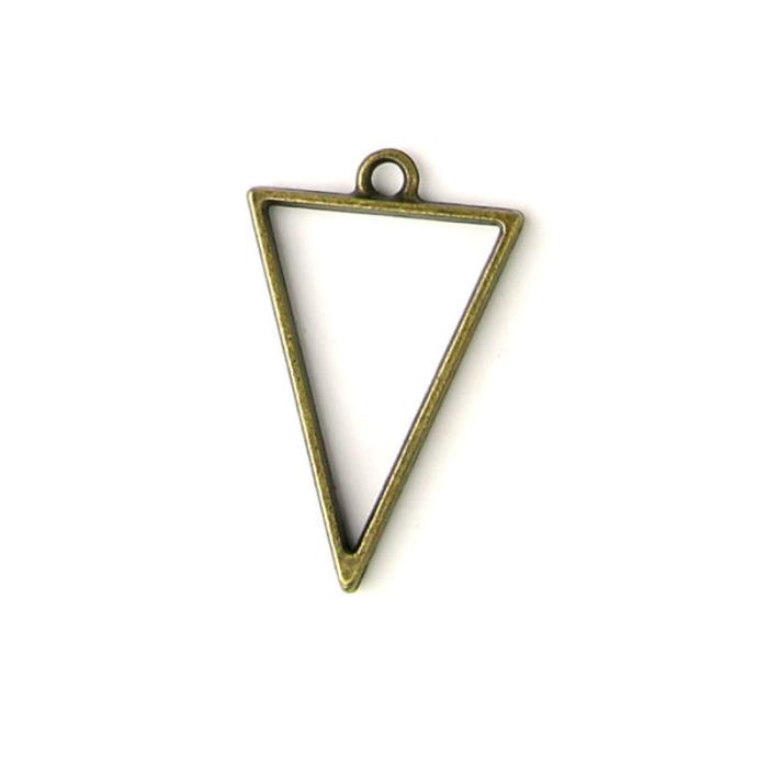 Charm Bezel - Triangolo - Colore: Bronzo