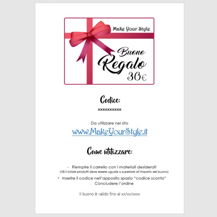 Buono Regalo - Valore: 30€