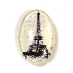 Cabochon con stampa - Mod. 06 - Città - 18x25mm