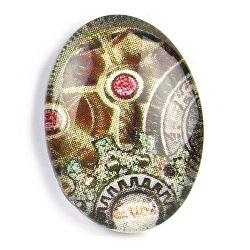 Cabochon 18x25mm con stampa - Steampunk - Mod. 01