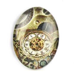 Cabochon 18x25mm con stampa - Steampunk - Mod. 02