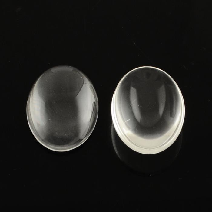 Cabochon ovale trasparente - 20x30mm