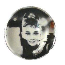 Cabochon tondo con stampa - 25mm - Audrey - Mod. 1