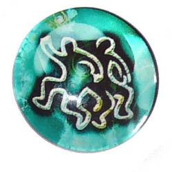 Cabochon tondo con stampa - 25mm - Oroscopo - Mod. 3 Gemelli