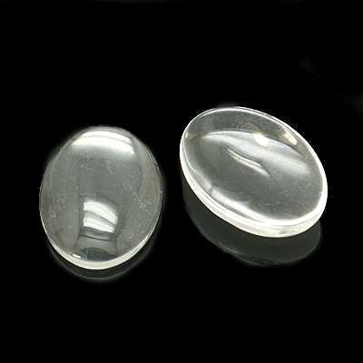 Cabochon ovale trasparente - 30x40mm