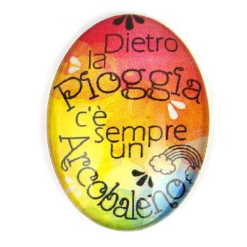 Cabochon 30x40mm Con Stampa - Mod. Scritte . Tanti Modelli Tra Cui Scegliere