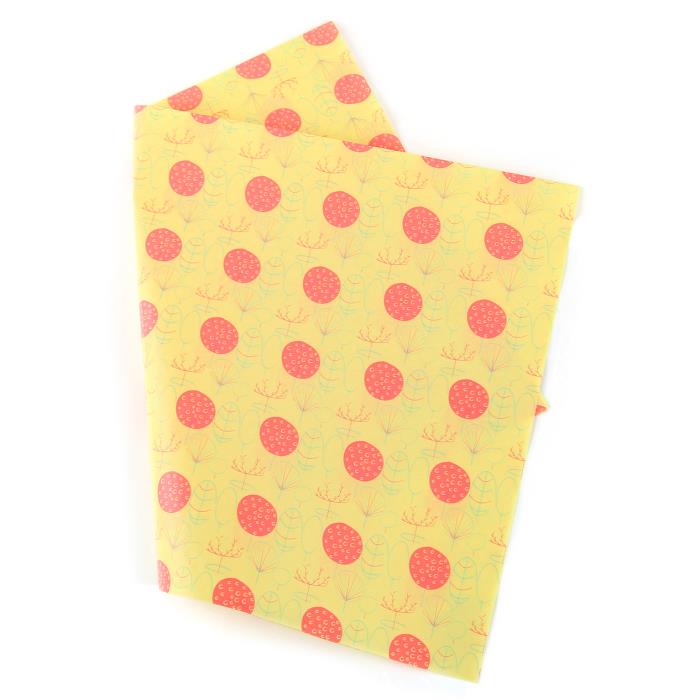 1 Foglio carta decoupage leggera - Mod. 02 - Motivo giallo-fucsia