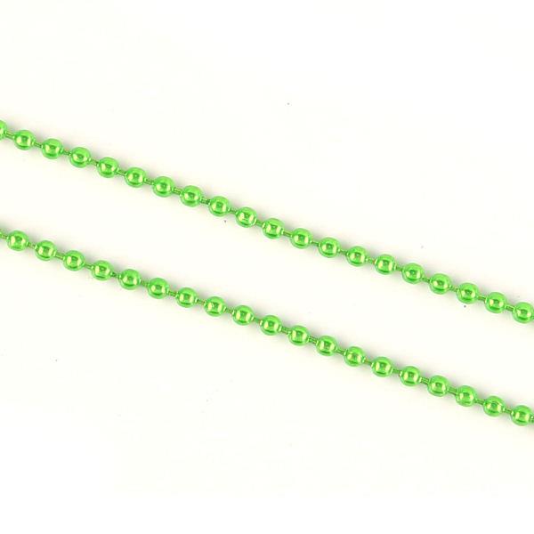 1 metro catena a pallini 2,4mm - Verde