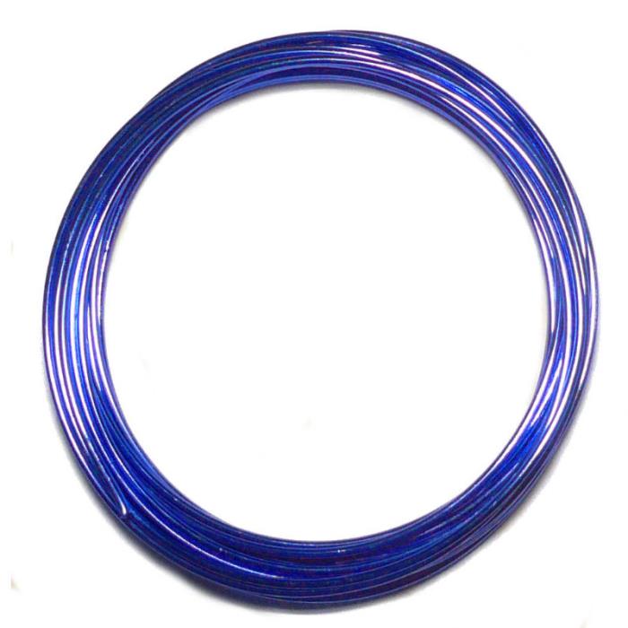 1 metro cavetto di alluminio 2mm - Colore: BLU