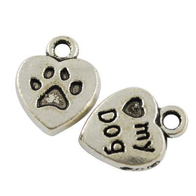 8 Charm cuore "Love my dog"