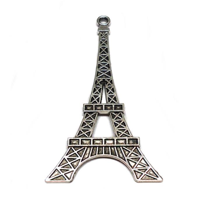 Charm Tour Eiffel piatta argento