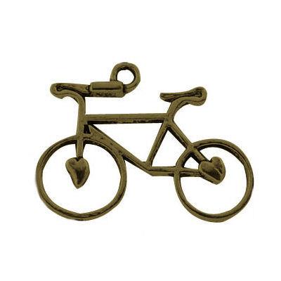 6 Charm bicicletta bronzo