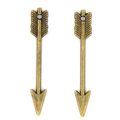 10 Charm bronzo freccia