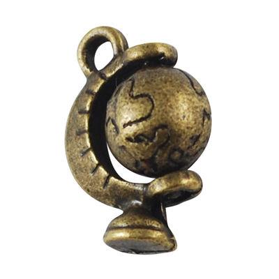 Charm bronzo Mappamondo