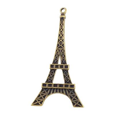 Charm tour eiffel piatta bronzo