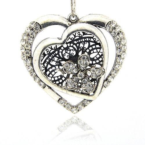 Charm grande con strass - Modello 10