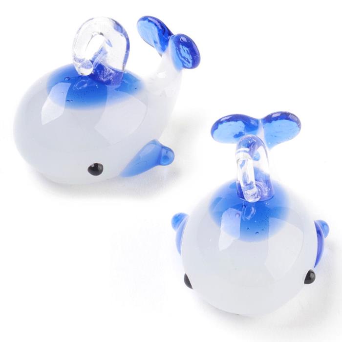 Charm lampwork Balena