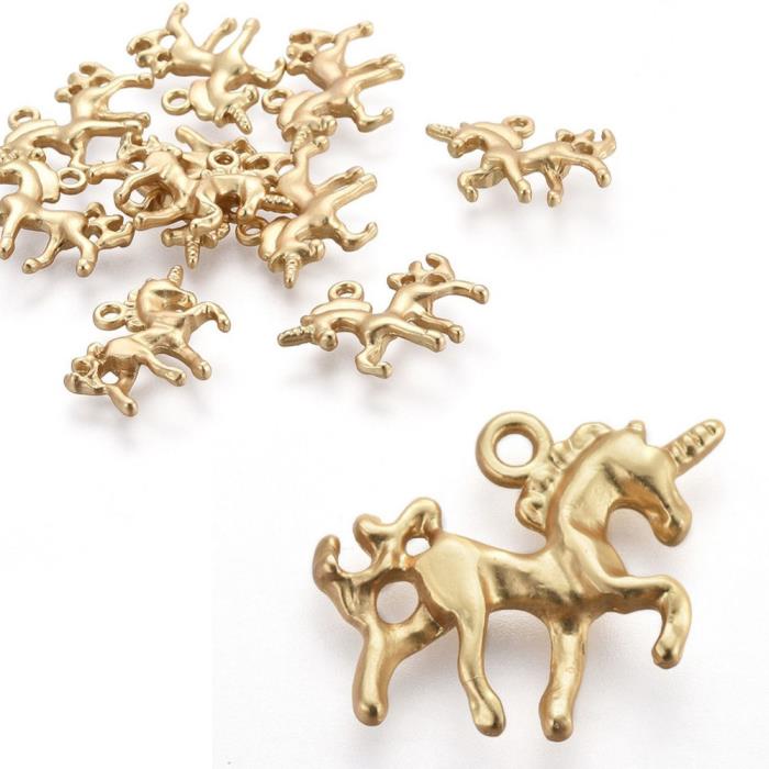 Charm unicorno dorato