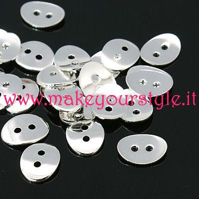 Chiusure a bottone acciaio inox - 14x12mm