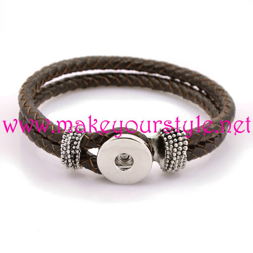 Base bracciale in un click - Mod. 03 - Colore: Marrone