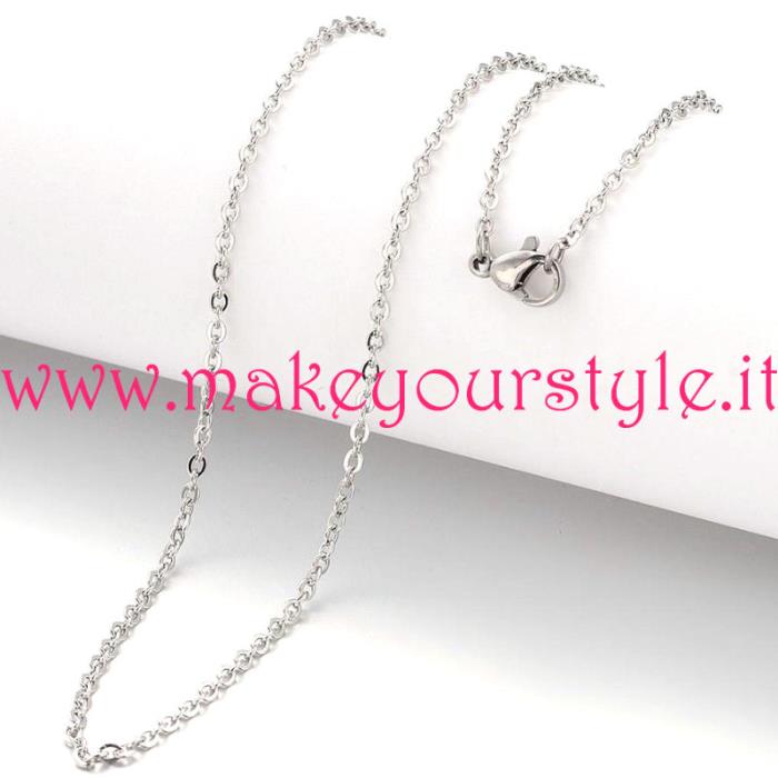 Collana pronta in ACCIAIO INOX - Mod. 02