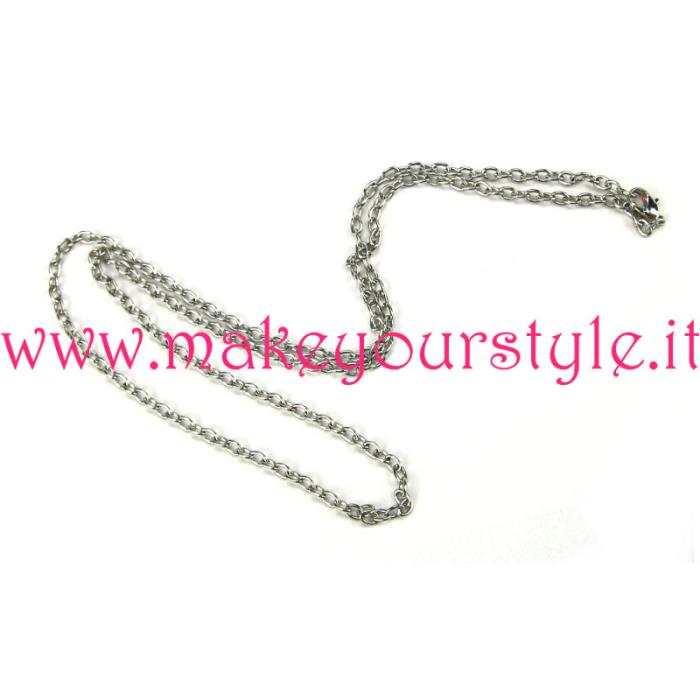 Collana pronta in color argento - Mod. 01