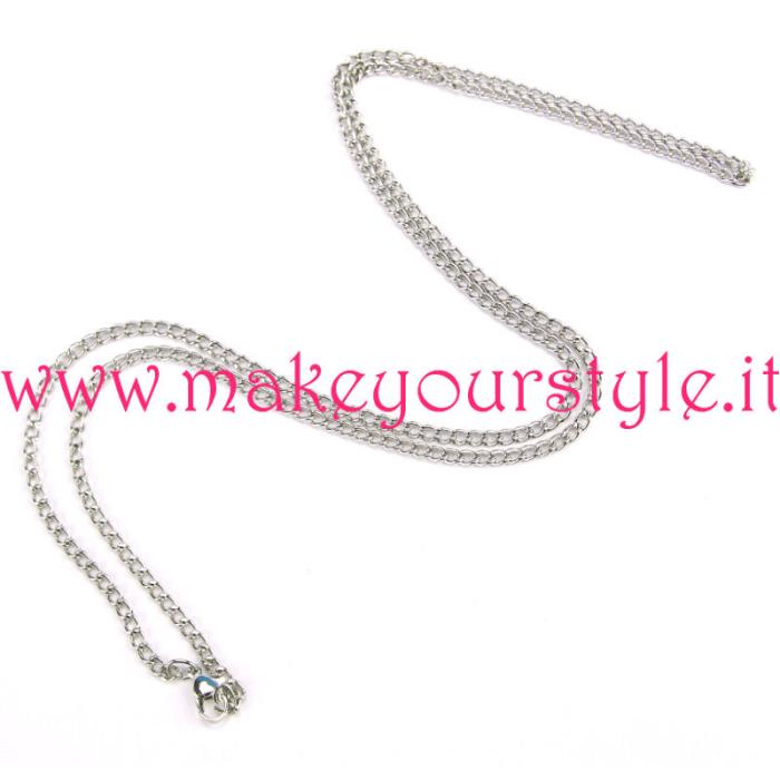 Collana pronta in color argento - Mod. 02