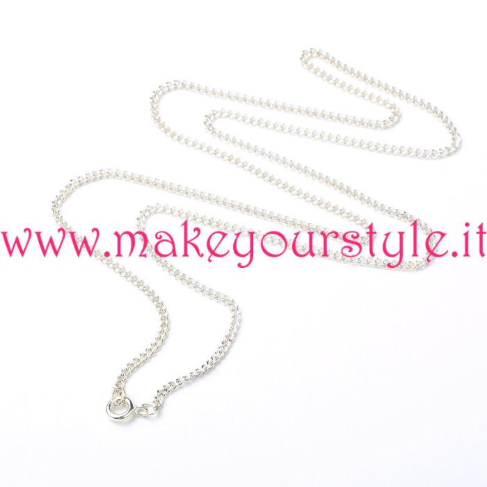 Collana pronta in color argento chiaro - Mod. 05