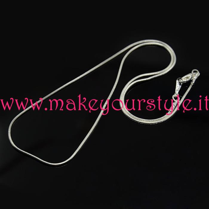 Collana pronta in color argento - Mod. 07