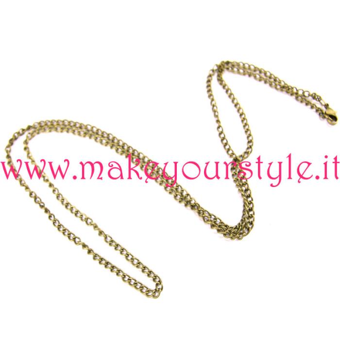 Collana pronta in color bronzo - Mod. 02
