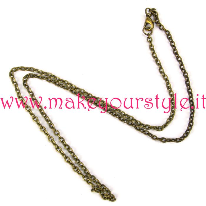 Collana pronta in color bronzo - Mod. 05
