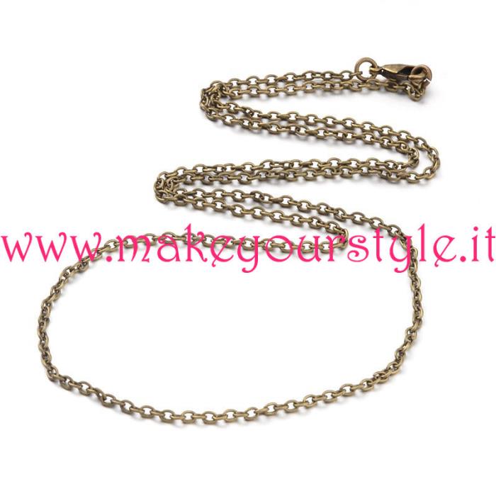 Collana pronta in color bronzo - Mod. 07