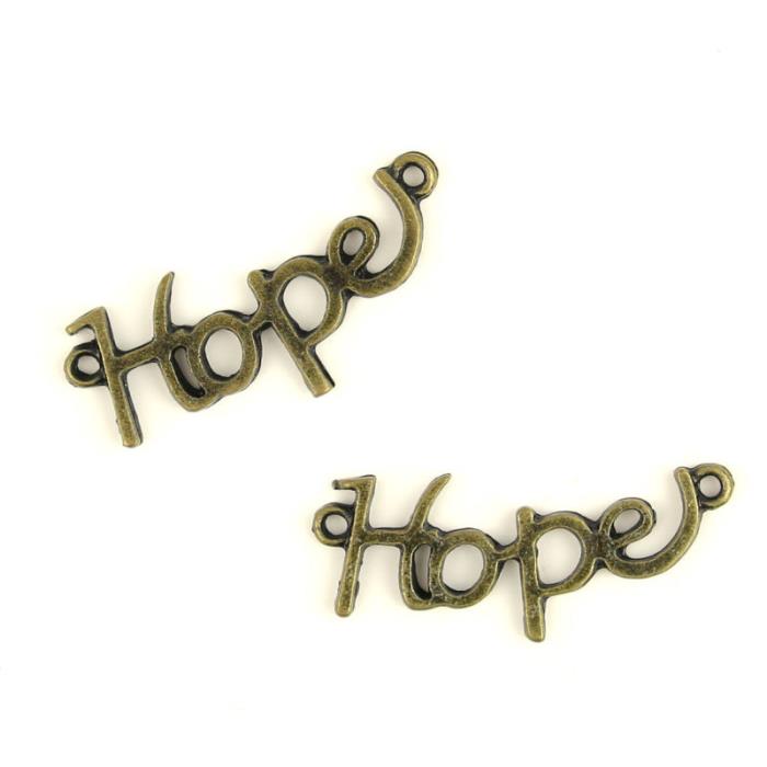 Connettore bronzo scritta Hope