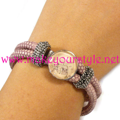 Base bracciale in un click - Mod. 01 - Colore: Marrone