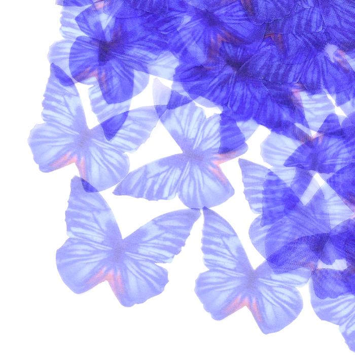 10 Farfalle in organza - Mod. 01 - Colore: BLU